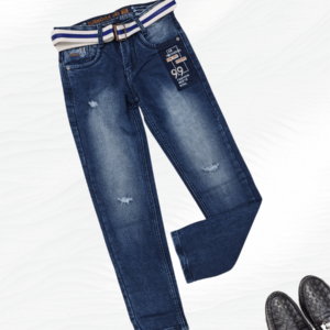 Picture of Boys Jeans in Shade of Blue Colour