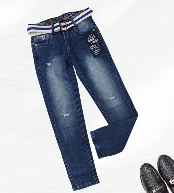 Picture of Boys Jeans in Shade of Blue Colour