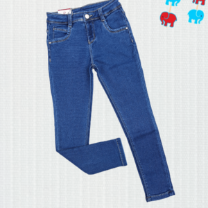 Denim Jeans For Girls in Carbon Blue Color