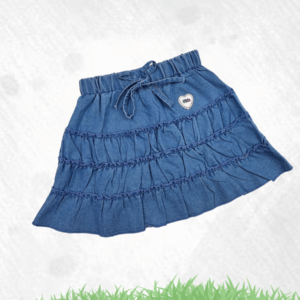 Cotton Skirt For girls in Blue